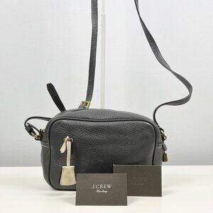 NWT J. Crew Signet 100% Leather Textured Pebbled Lock & Key Crossbody Bag F5231